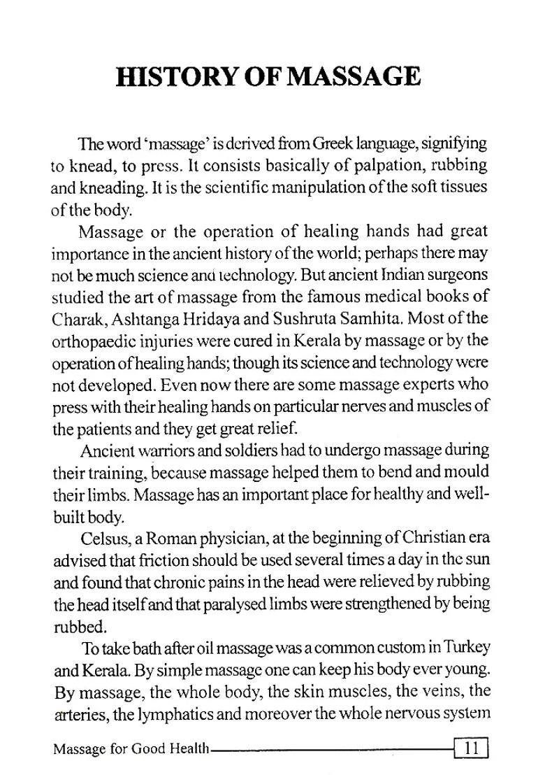 Massage For Good Health - Indya