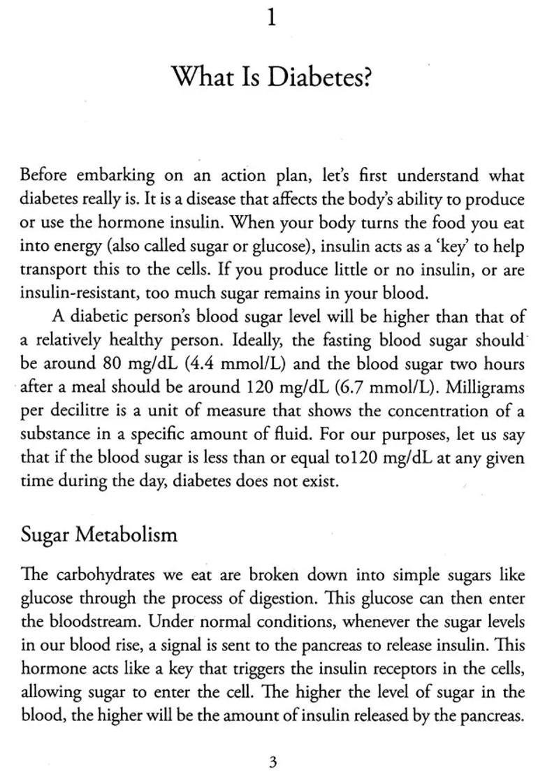 Reversing Diabeties in 21 Days (A Nutrition Based Approach to Diabetes and Related Problems) - Indya
