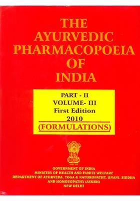 The Ayurvedic Pharmacopoeia of India (PDH- 68 Part II, Volume- III, Formulations)