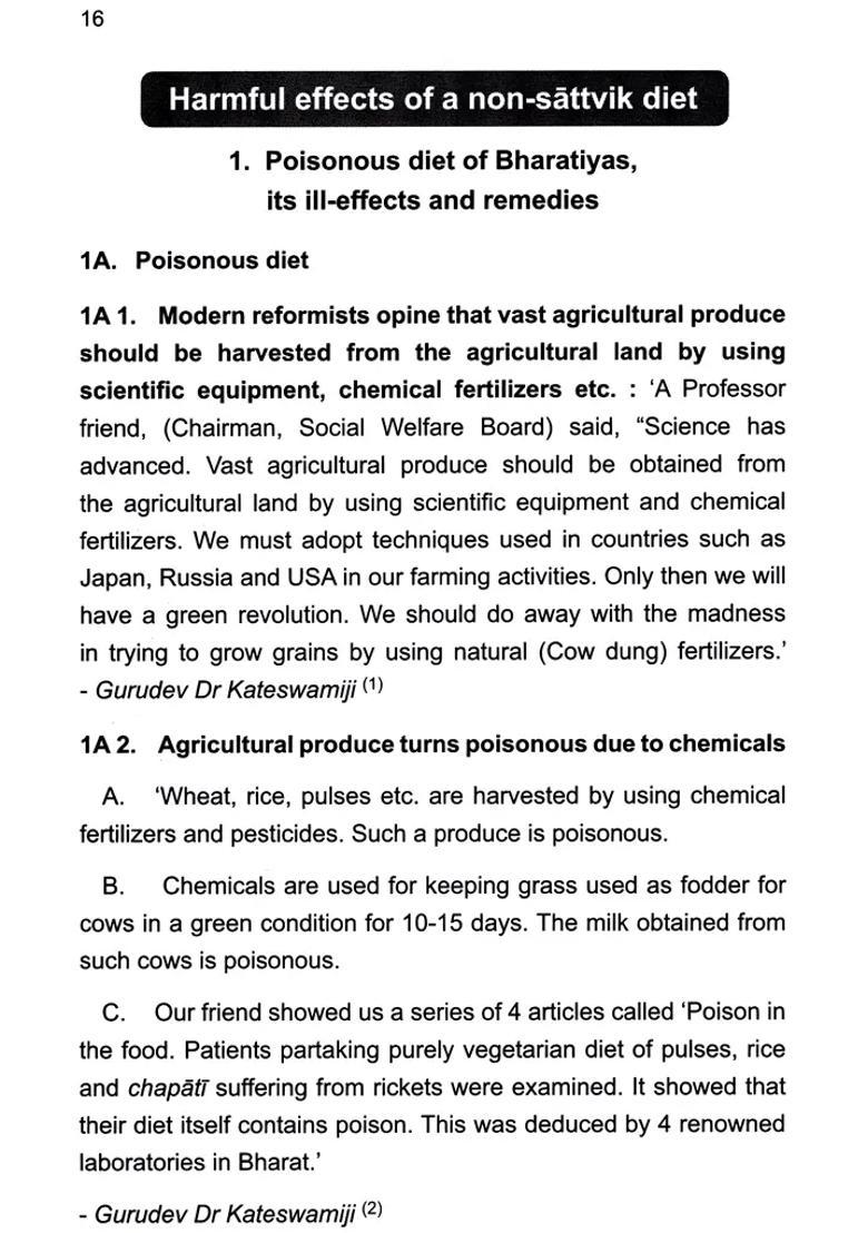 Harmful Effects of a Non Sattvik Diet - Indya