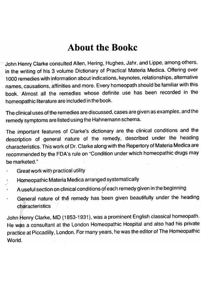 A Dictionary of Practical Materia Medica (Set of 3 Volumes) - Indya