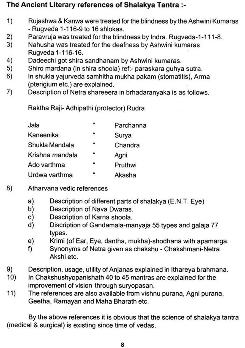 The Shalakya Tantra Diseases of Eye, Head and ENT (2 Vols bound in One) - Indya