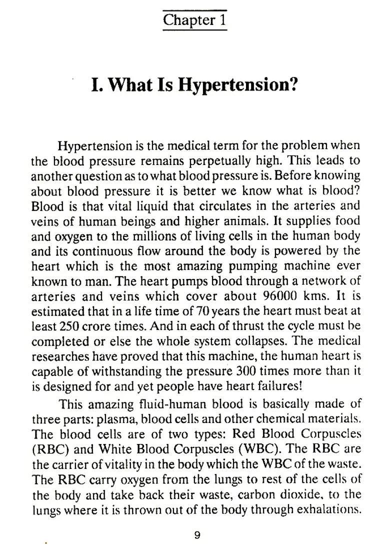 Causes Cure of Blood Pressure - Indya