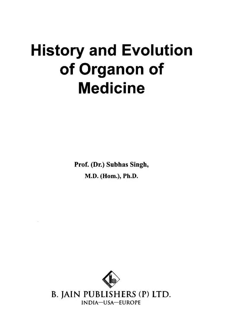 History and Evolution of Organon of Medicine - Indya