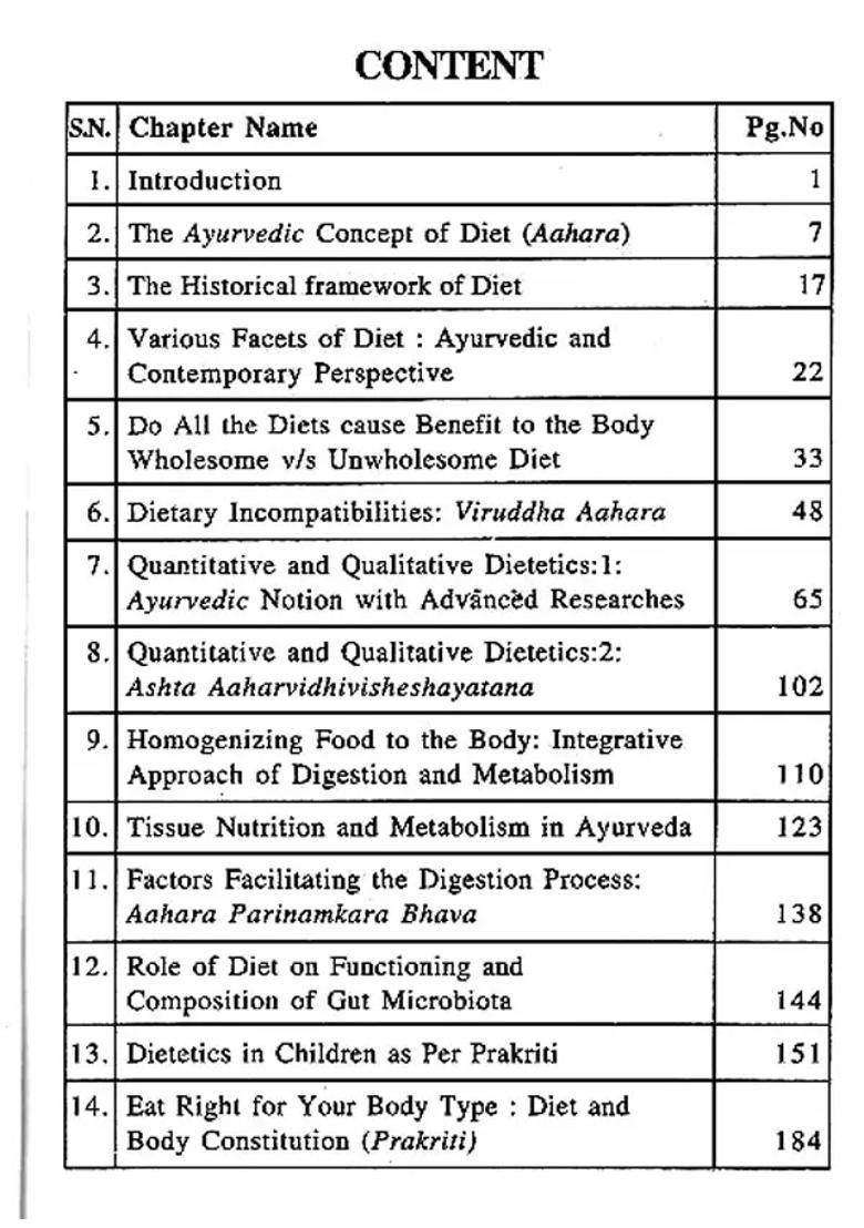 The Practical Approach of Diet and Dietetics (From Ayurveda to Contemporary Science) - Indya