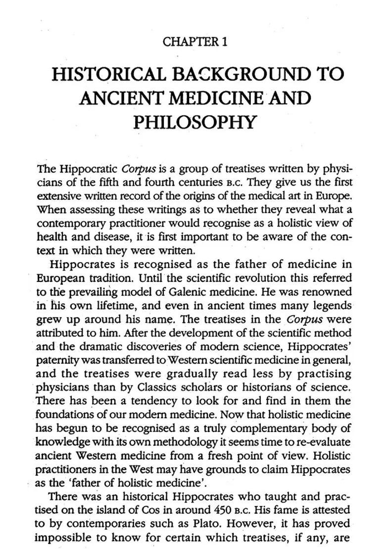 The Nature of the Whole Holism in Ancient Greek and Indian Medicine - Indya