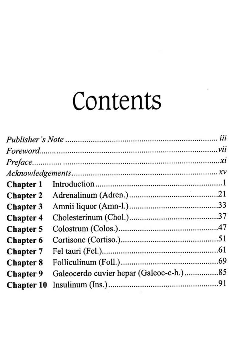 Homoeopathic Materia Medica of Sarcodes - Indya