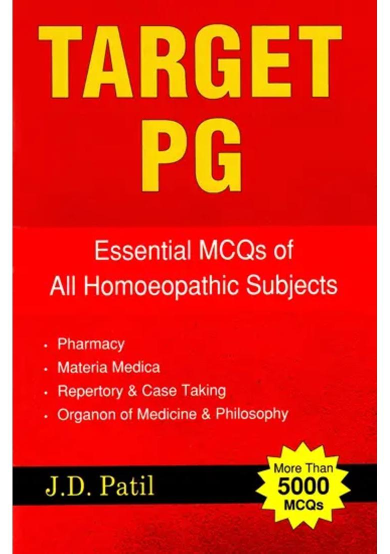Target PG (Essential MCQs of All Homoeopathic Subjects) - Indya