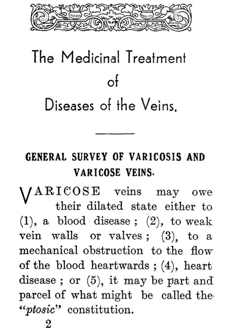 Diseases of The Veins (More Especially of Venosity Varicocele Haemorrhoids and Varicose Veins and Their Homoeopathic Treatment) - Indya