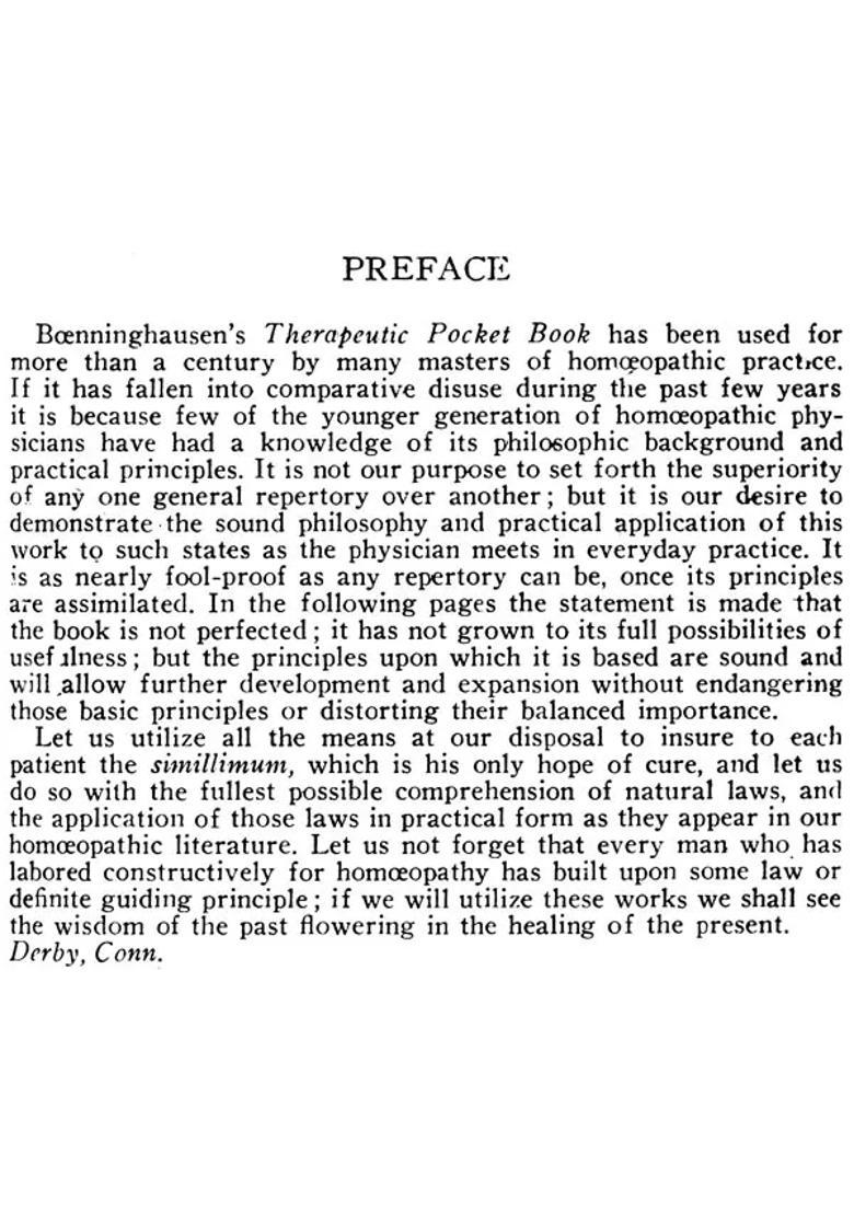 The Principles and Practicability of Boenninghausens Therapeutic Pocket Book for Homoeopathic Physicians to Use at the Beside and the Study of the Materia Medica - Indya