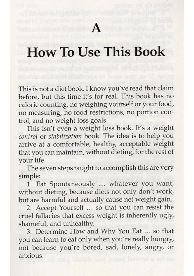 Lifetime Weight Control Seven Steps to Achieving and Maintaining a Healthy Weight - Indya