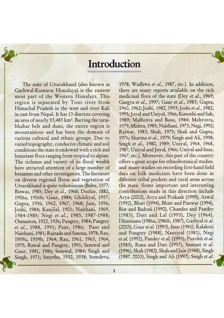 Unani Medicinal Plants of Tarai Forests in Kumaon Region of Uttarakhand - Indya