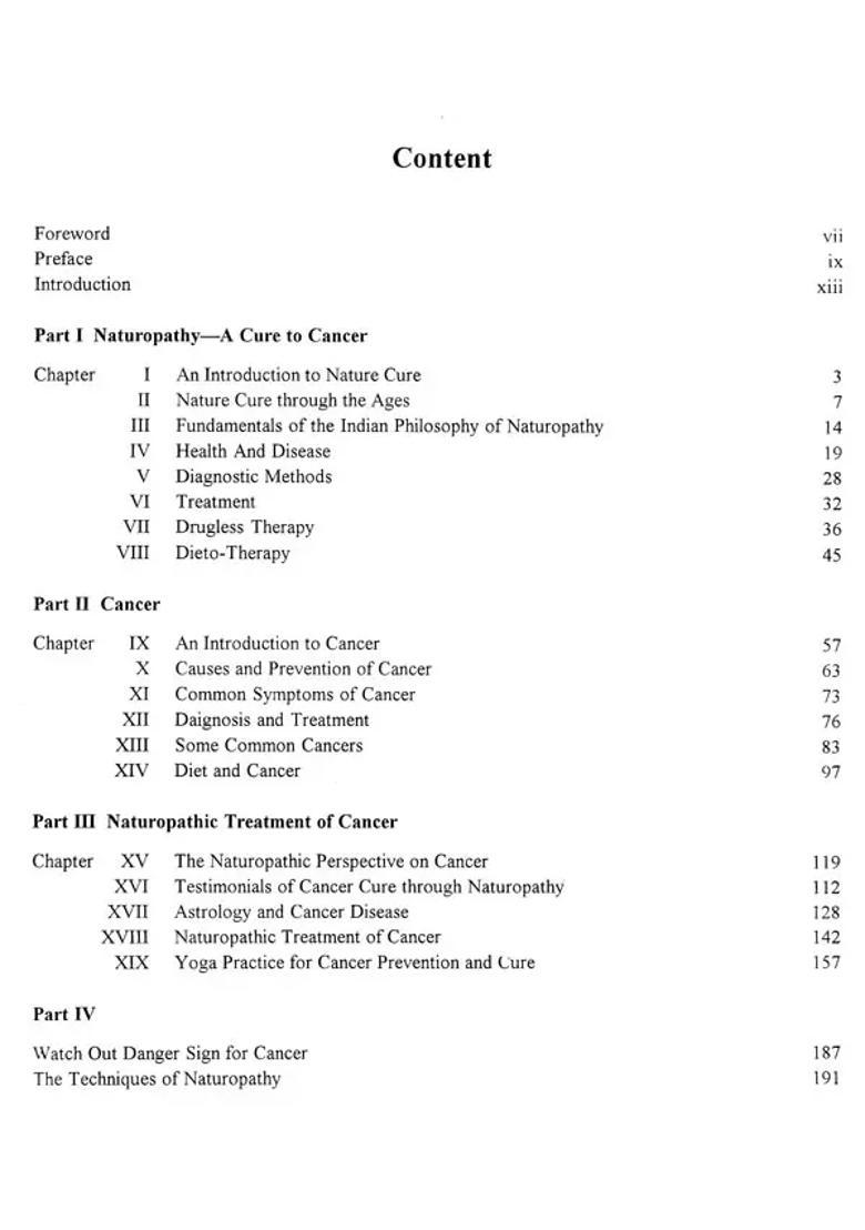 Naturopathy- A Cure to Cancer - Indya