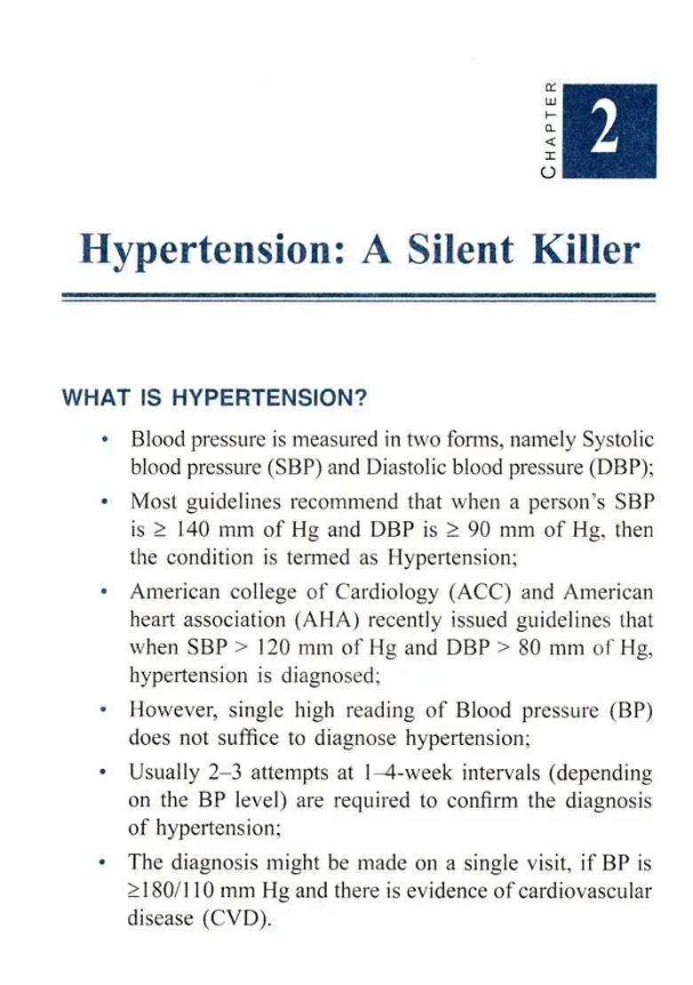 Hypertension (A Guide to Self- Management) - Indya