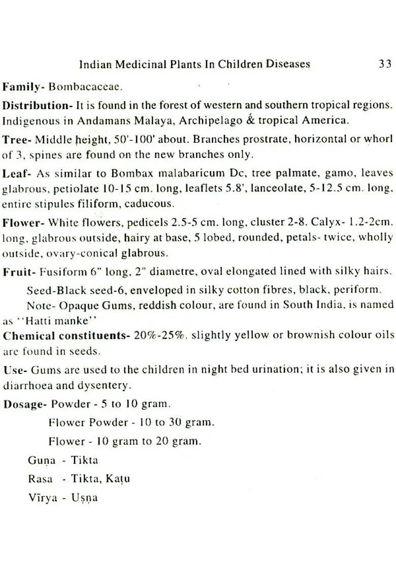 Indian Medicinal Plants in Children Diseases - Indya