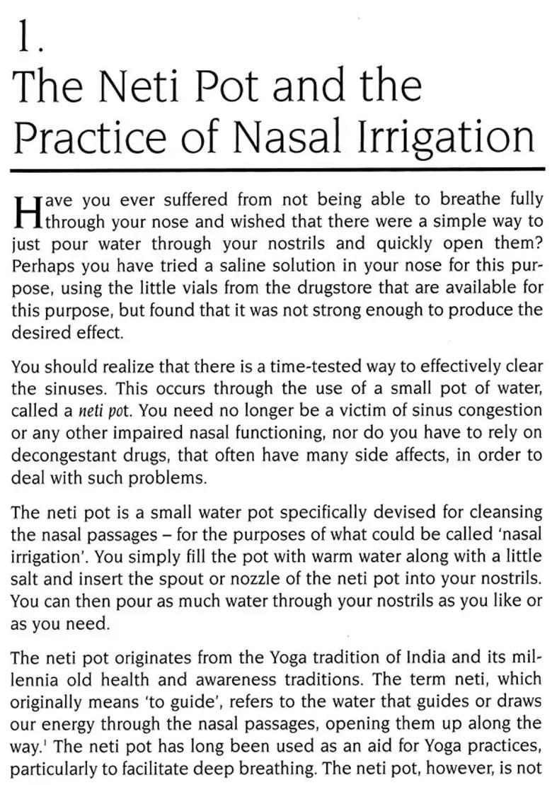 Neti- Healing Secrets of Yoga and Ayurveda - Indya