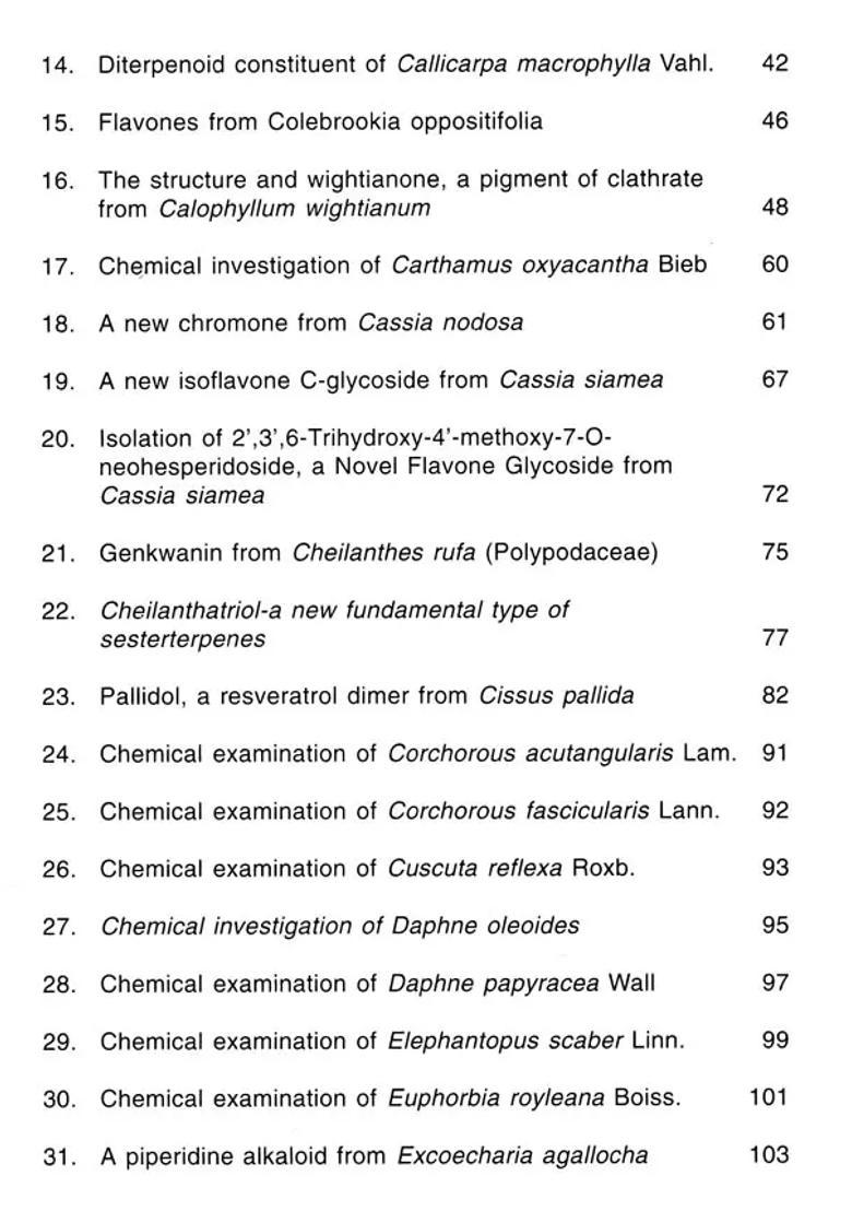 Chemical Investigations of Some Unani Medicinal Plants - Indya