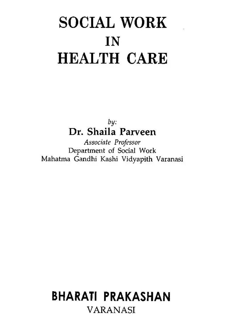 Social Work in Health Care - Indya