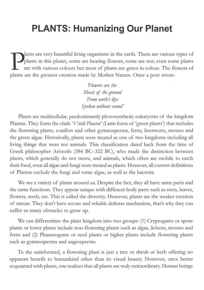 Green Sketches - Profile of Some Flowering Plants Around Us - Indya