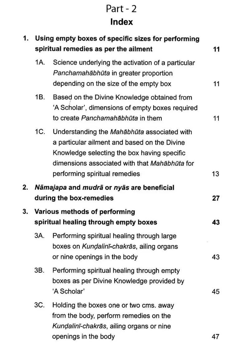 Spiritual Healing of Ailments through Empty Boxes Importance and the Underlying Science (2 Parts) - Indya