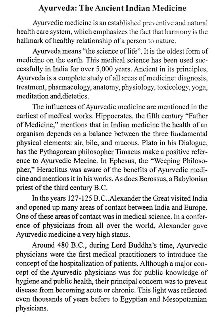 Some Common Diseases and Ayurvedic Medical Treatment - Indya