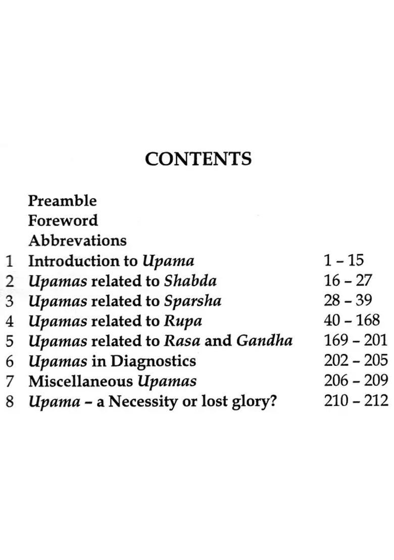 Upama- Analogies In Ayurveda - Indya