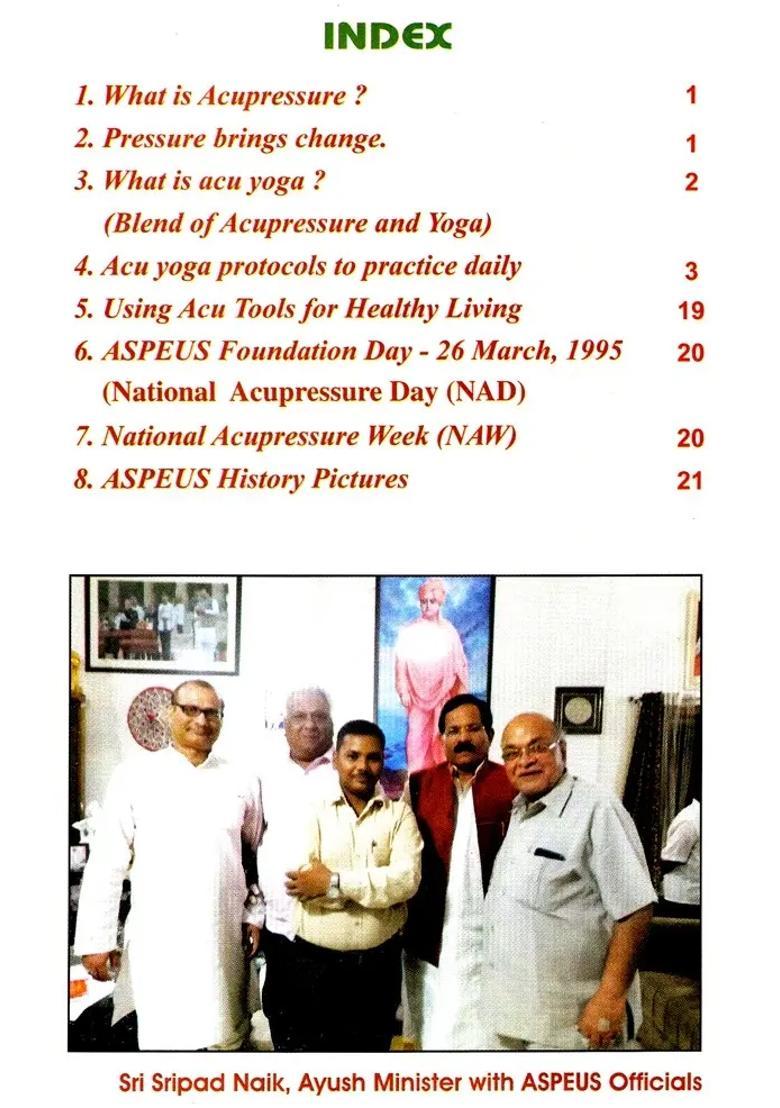 ACU Yoga Guide (Self Help Technique for Healthy Living) - Indya