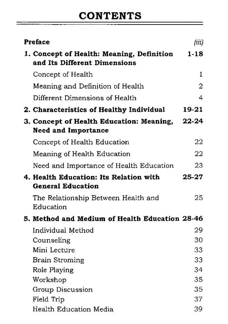 Health Education - Indya