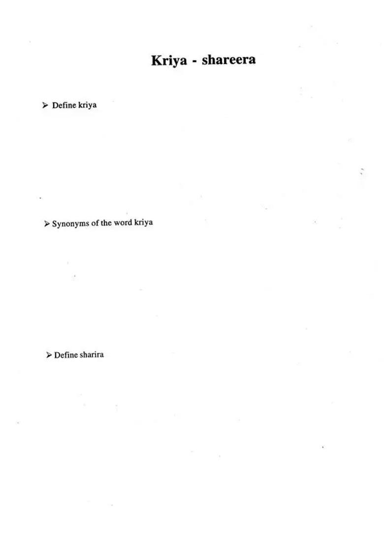 Illustrative Work Manual on Kriya Shareera (An Old and Rare Book) - Indya