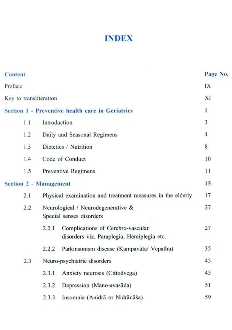 Ayurvedic Management of Select Geriatric Disease Conditions - Indya