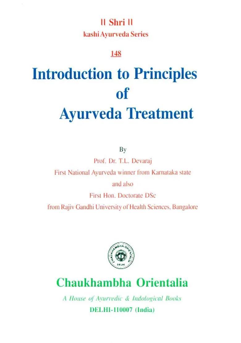 Introduction To Principles Of Ayurveda Treatment - Indya