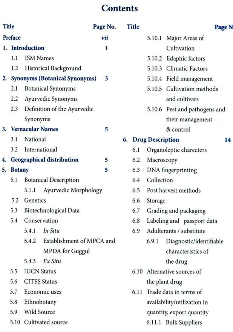 Comprehensive Technical Dossier (CTD) of Medicinal Plant Used in Ayurveda Guggulu (Commiphora Wightii(Arn) Bhandari) - Indya