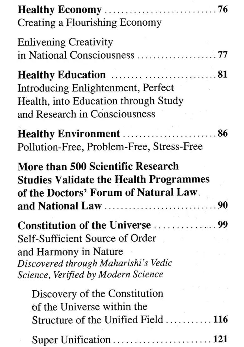 Maharishi Forum of Natural Law and National Law for Doctors (Perfect Health for Everyone Disease-Free Society) - Indya