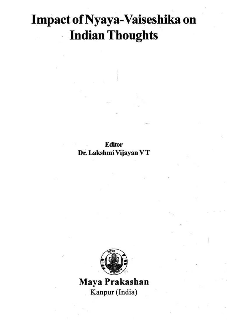 Impact of Nyaya- Vaiseshika on Indian Thoughts - Indya