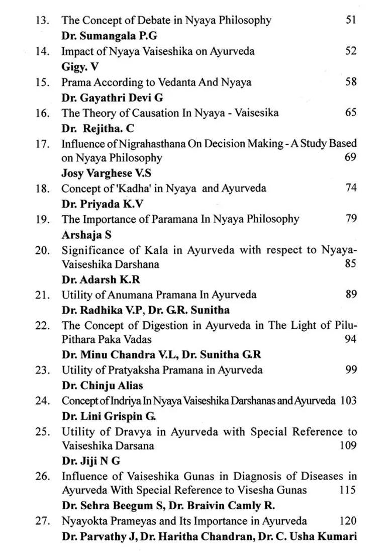 Impact of Nyaya- Vaiseshika on Indian Thoughts - Indya