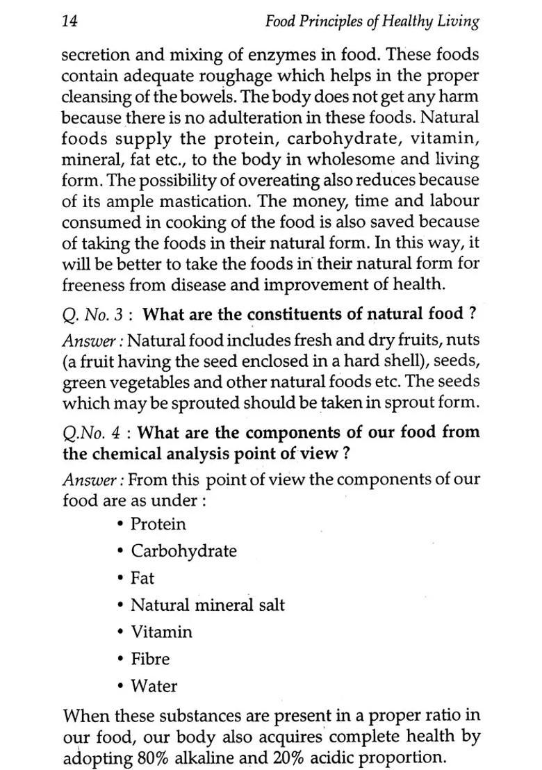 Food Principles for Healthy Living - Indya