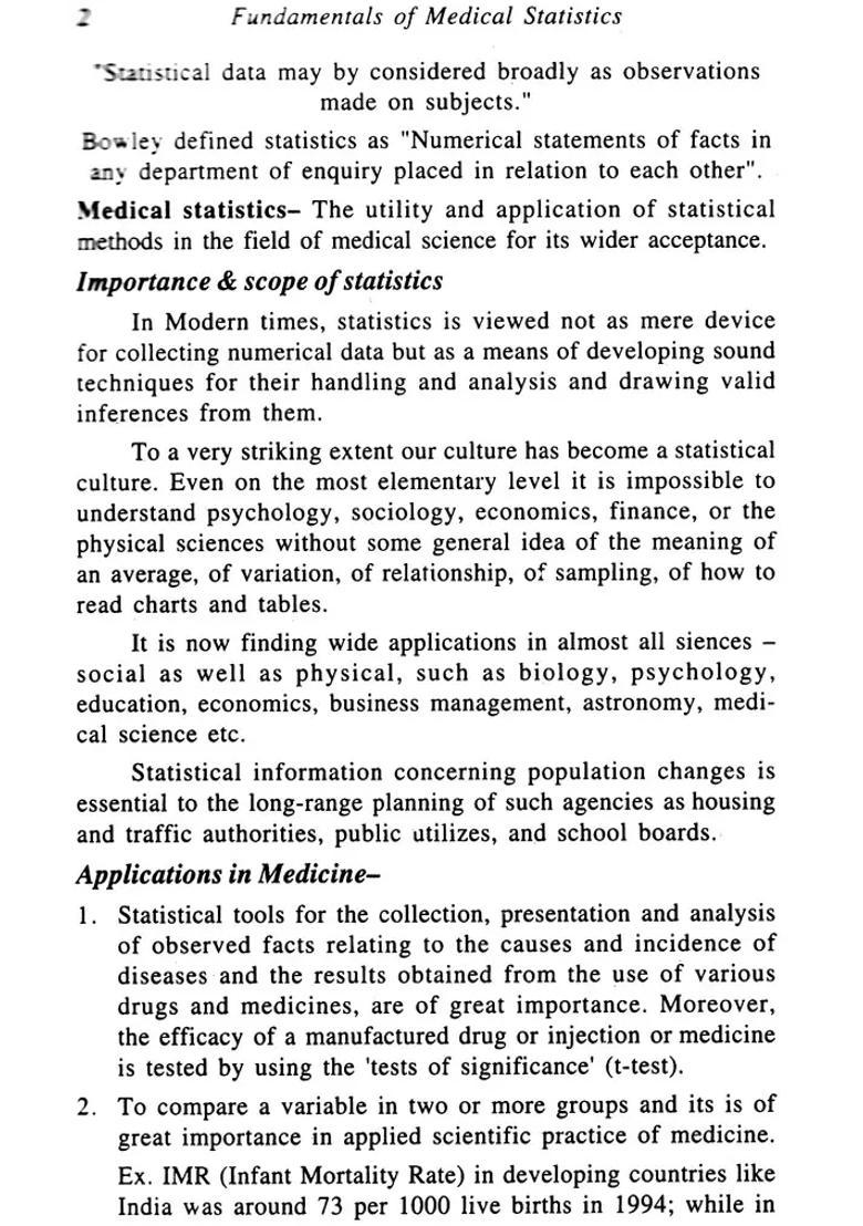 Fundamentals of Medical Statistics for Ayurvedic Scholars - Indya