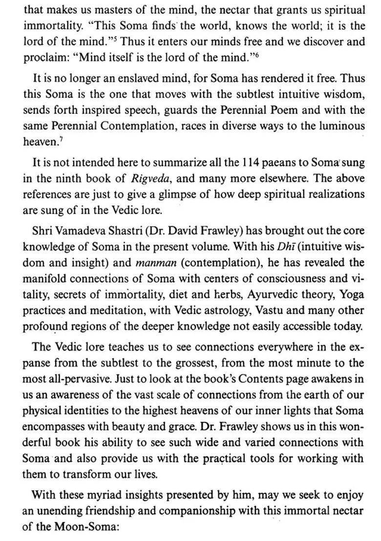 Soma in Yoga and Ayurveda (The Power of Rejuvenation and Immortality) - Indya