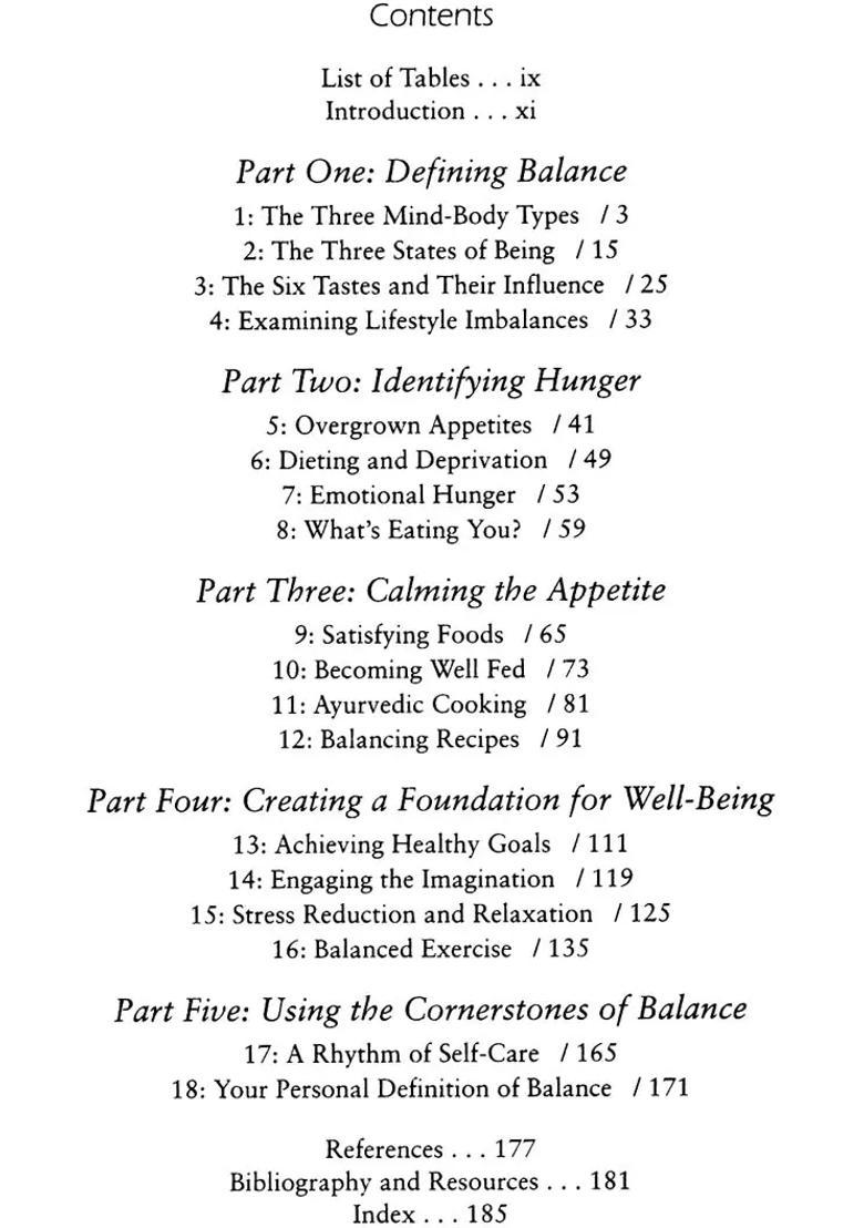 Balanced Diet (Ayurvedic Balancing An Integration of Western Fitness with Eastern Wellness) - Indya