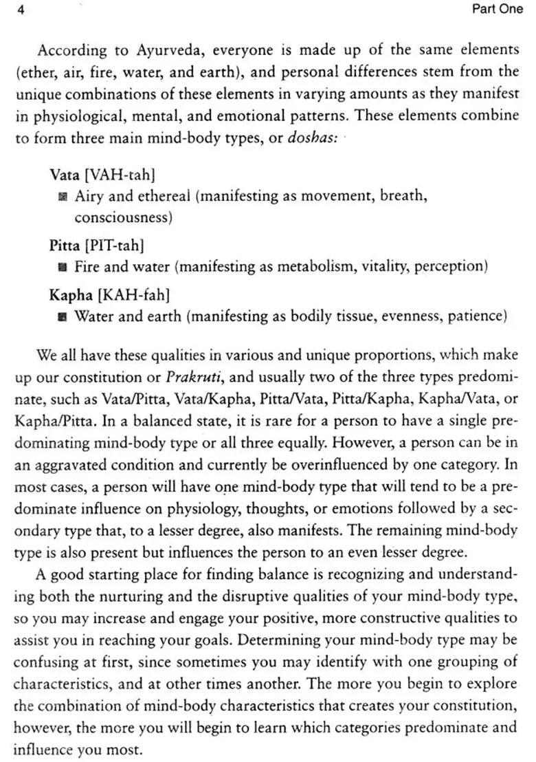 Balanced Diet (Ayurvedic Balancing An Integration of Western Fitness with Eastern Wellness) - Indya