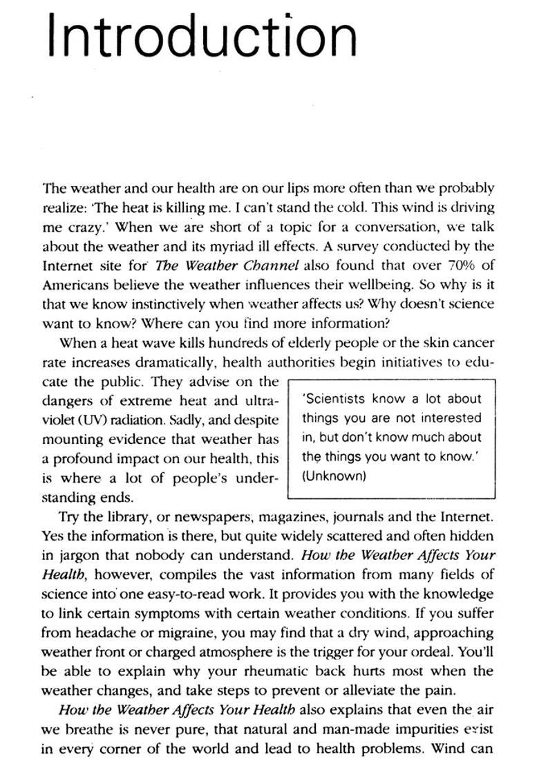 How the Weather Affects Your Health - Indya