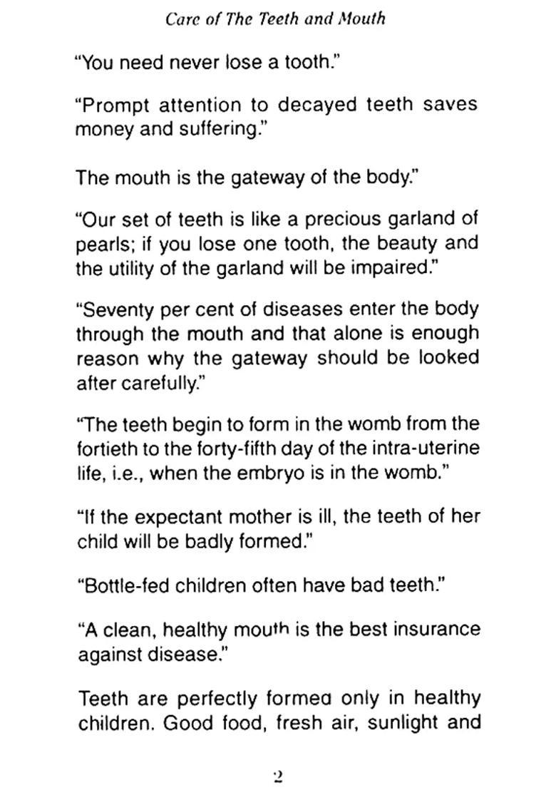 Care of the Teeth Mouth - Indya