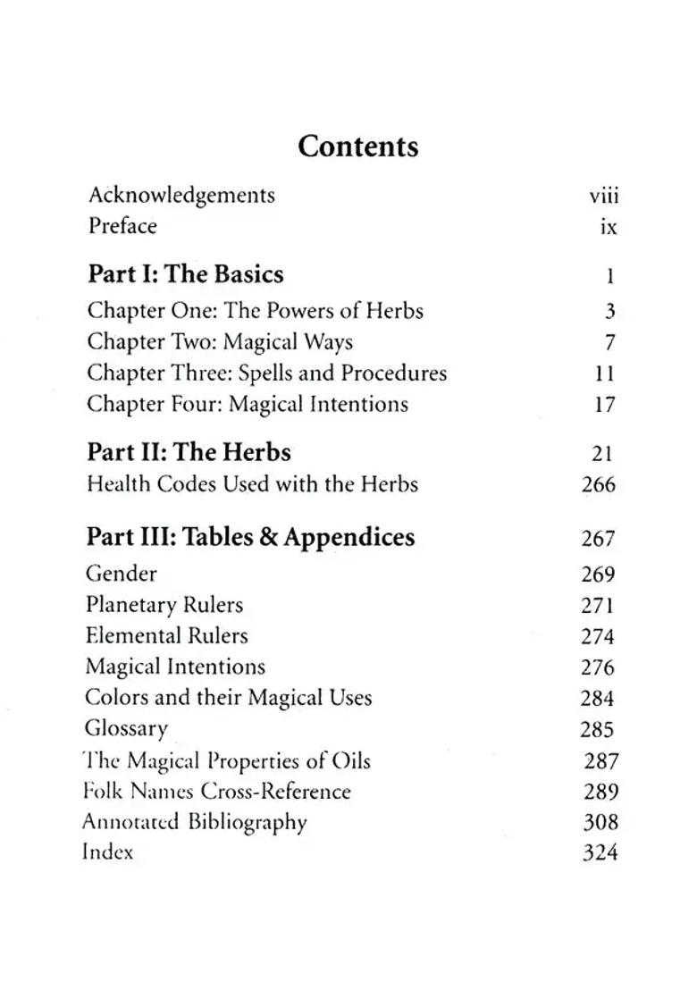 The Magical Power of Herbs - An Encyclopedia (Over 400 Herbs Described) - Indya