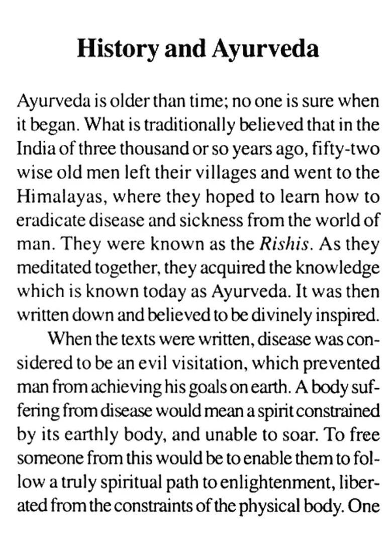 Introduction to Ayurveda - Indya