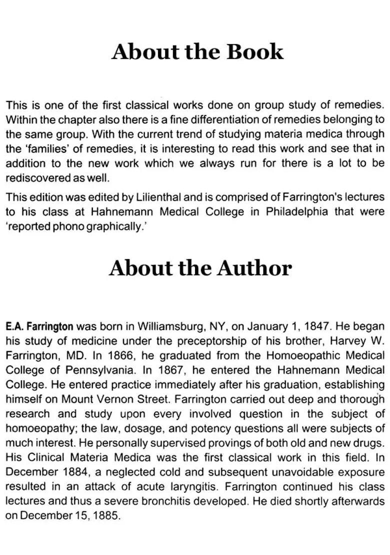 Clinical Materia Medica - Indya