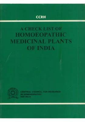 A Check List of Homoeopathic Medicinal Plants of India