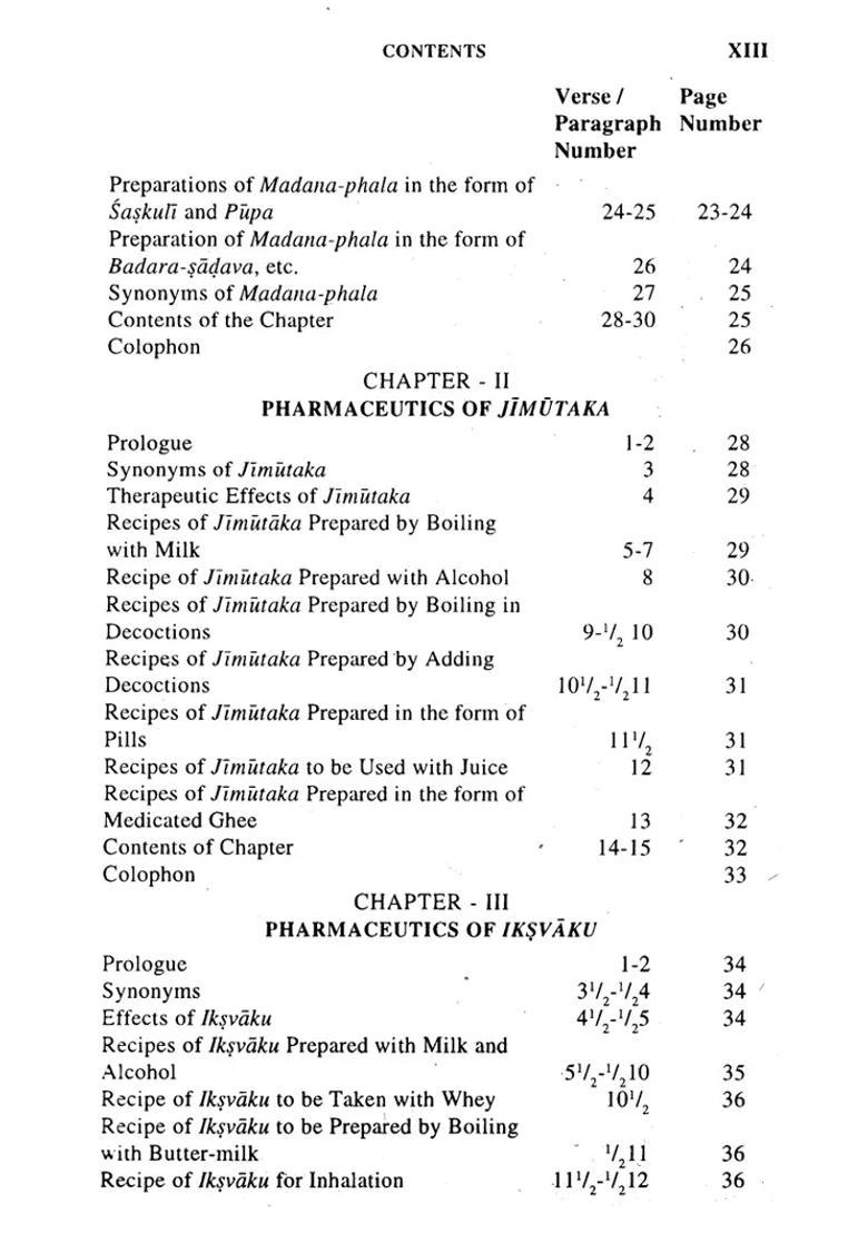 Caraka Samhita (Volume VI Kalpa and Siddhi Sthana) - Indya