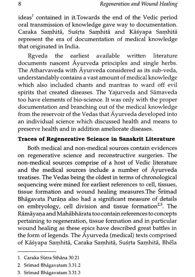 Regeneration and Wound Healing (Perspectives from Ayurveda) - Indya