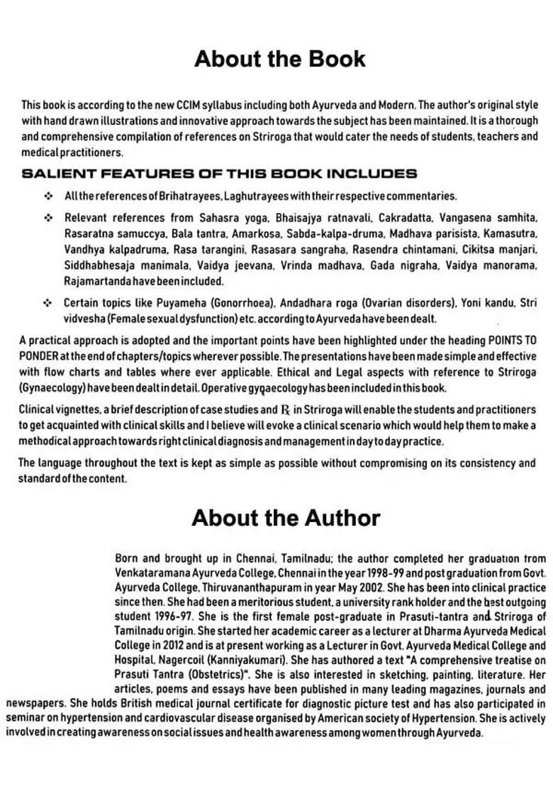 A Comprehensive Treatise on Striroga - Gynaecology (According to New CCIM Syllabus) - Indya