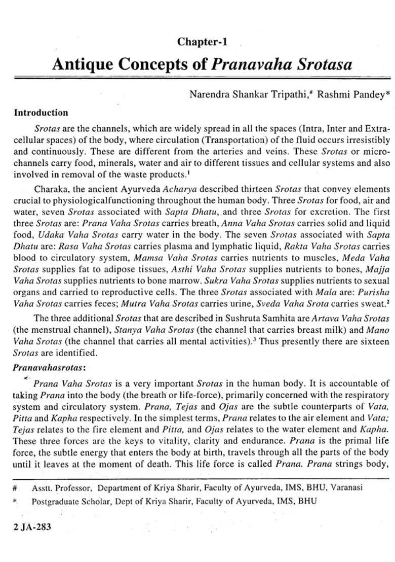 Patho-Physiology, Prevention, Diagnosis and Management of the Disorders of Pranavaha Srotas (Respiratory System) in Children - Indya